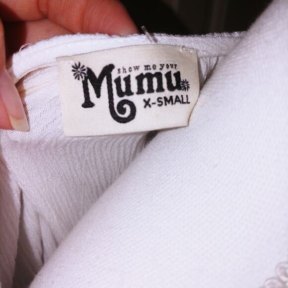 Show Me Your Mumu Tank Top Teeny Tassel XS White Boho - Picture 5 of 5